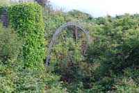Water powered threshing machine in Trebarwith Village, North Cornwall