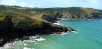 Coastline near Lundy Bay in North Cornwall