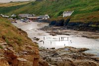 View of Port Gaverne from the headland opposite Port Isaac