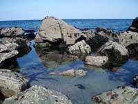 Rockpool on the left of Lundy Bay