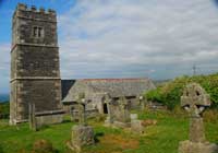 St Petroc's church in Trevalga