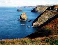 Coastline near Trevalga between Tintagel and Boscastle